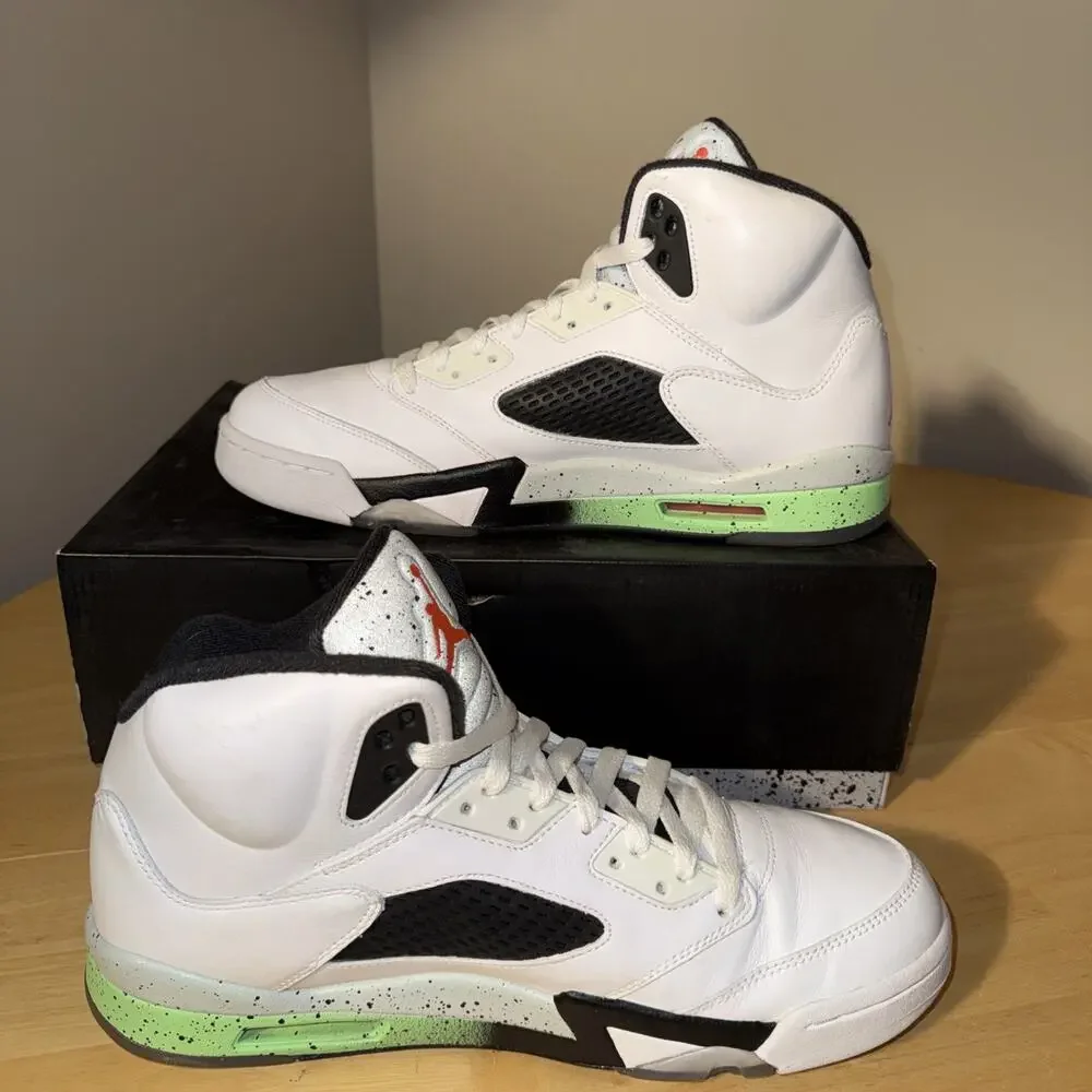 Size 11.5 - Air Jordan 5 Retro Pro Stars Poison green OG BOX 136027-115